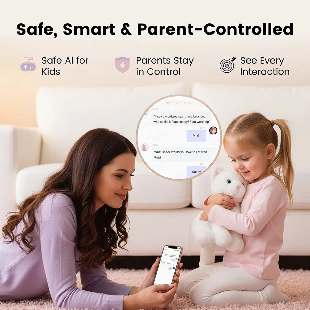 Luna The Cat – AI Talking Companion Plush Toy for Kids